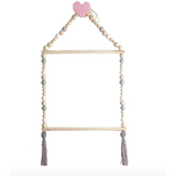 Nordic Wooden Bead Clothes Hanger - Cozy Nursery