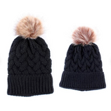 Mother & Baby Winter Warm Hats Set - Cozy Nursery
