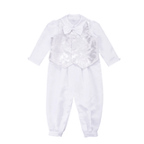 Baby Boy Christening Rompers