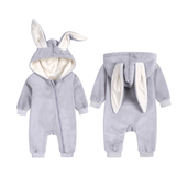 VELVET BUNNY BABY ROMPERS