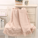 Ruffled Muslin Baby Swaddle Blankets