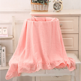 Ruffled Muslin Baby Swaddle Blankets