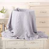 Ruffled Muslin Baby Swaddle Blankets