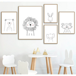Nordic Animal Posters - Cozy Nursery