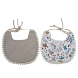 Baby Vintage Bibs with Pom Poms - Cozy Nursery