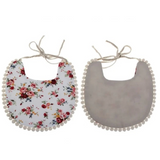 Baby Vintage Bibs with Pom Poms - Cozy Nursery