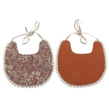 Baby Vintage Bibs with Pom Poms - Cozy Nursery