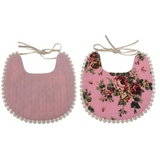 Baby Vintage Bibs with Pom Poms - Cozy Nursery