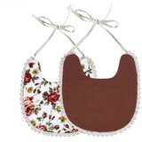 Baby Vintage Bibs with Pom Poms - Cozy Nursery