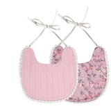 Baby Vintage Bibs with Pom Poms - Cozy Nursery
