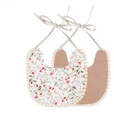 Baby Vintage Bibs with Pom Poms - Cozy Nursery