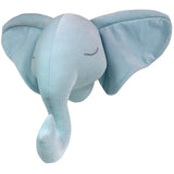 Handmade Velvet Elephant Head Nursery Decor - Cozy Nursery