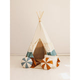 “Blue Candy” Patchwork Cushion - Moi Mili