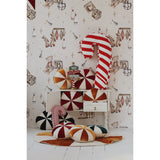 Christmas Round Patchwork Mat