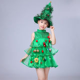 Baby Girs Christmas Tree Cosplay Costume Set