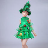 Baby Girs Christmas Tree Cosplay Costume Set
