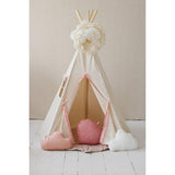 “Fluffy Pompoms” Teepee Tent with Pompoms