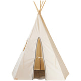 “Grey Pompoms” Teepee Tent with Pompoms
