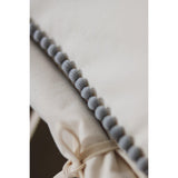 “Grey Pompoms” Teepee Tent with Pompoms
