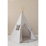 “Pigeon Grey” Linen Teepee Tent
