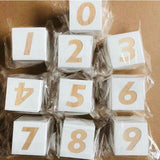 Wooden Numbers Block Set - Cozy Nursery