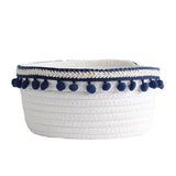 Cotton Rope Storage Baskets With Pompom - Cozy Nursery