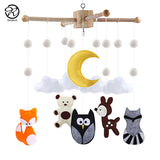 Woodland animals crib mobile - Cozy Nursery