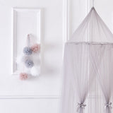 Chiffon Pompoms for Princess Bed Canopy
