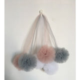 Chiffon Pompoms for Princess Bed Canopy