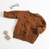 Hand Knitted Pompom Sweater