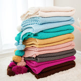 Large Knitted Blanket with Tassels 250x240 - Cozy Nursery