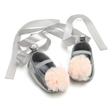 Bow Knot Pompom Shoes