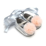 Bow Knot Pompom Shoes