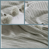 Cotton Pompom Blanket - Cozy Nursery