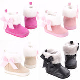 Bow-knot Fleece Snow Boots - Cozy Nursery