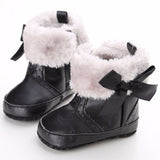 Bow-knot Fleece Snow Boots - Cozy Nursery