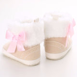 Bow-knot Fleece Snow Boots - Cozy Nursery