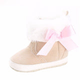 Bow-knot Fleece Snow Boots - Cozy Nursery