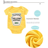 Tomato Ketchup & Yellow Mustard Bodysuits - Cozy Nursery