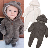 Ear Hooded Baby Romper - Cozy Nursery