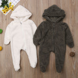 Ear Hooded Baby Romper - Cozy Nursery