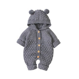 Baby Cotton Romper With Ears - Cozy Nursery