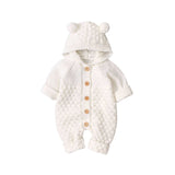 Baby Cotton Romper With Ears - Cozy Nursery