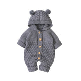 Baby Cotton Romper With Ears - Cozy Nursery