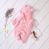 Baby Cotton Romper With Ears - Cozy Nursery