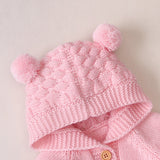 Baby Cotton Romper With Ears - Cozy Nursery