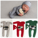 Handmade Newborn Photo Props Romper and Hat