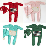 Handmade Newborn Photo Props Romper and Hat