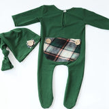 Handmade Newborn Photo Props Romper and Hat