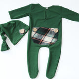 Handmade Newborn Photo Props Romper and Hat